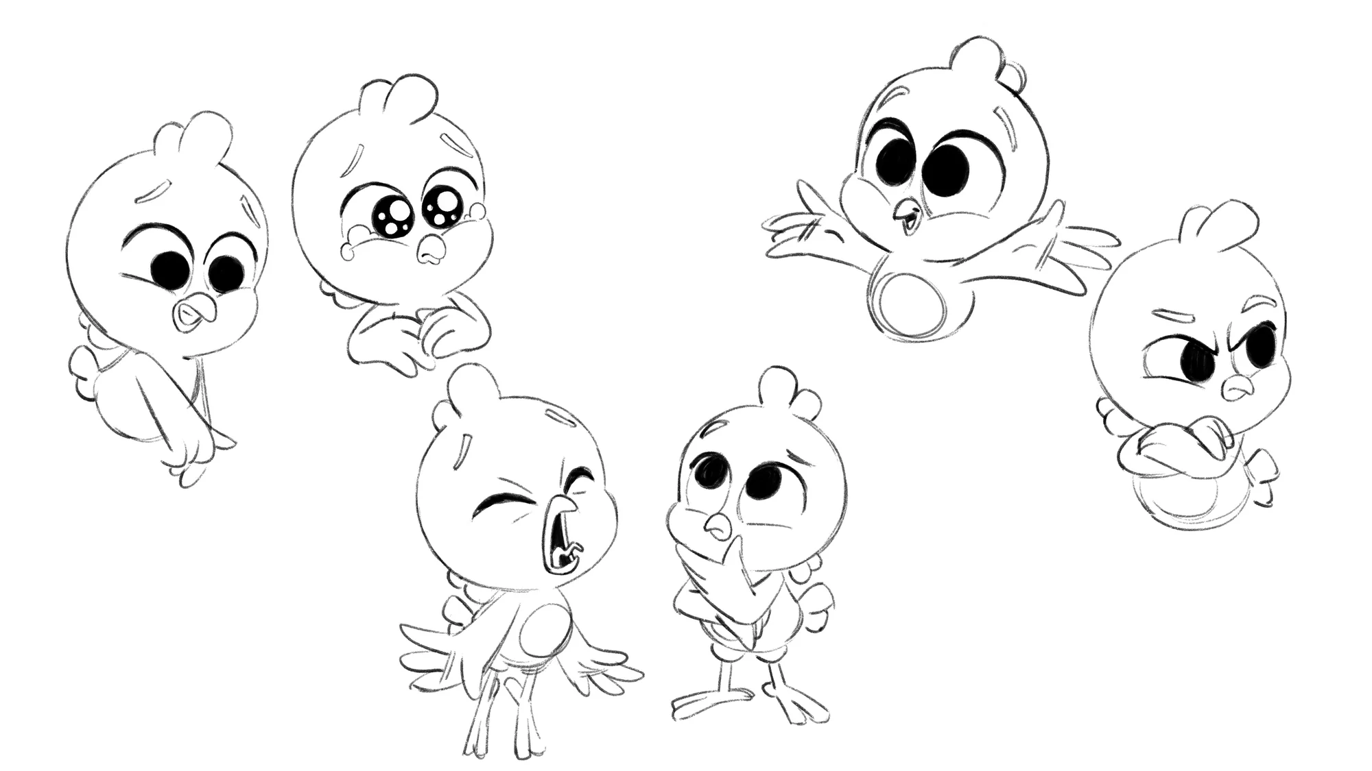 Pintinho Amarelinho expression studies