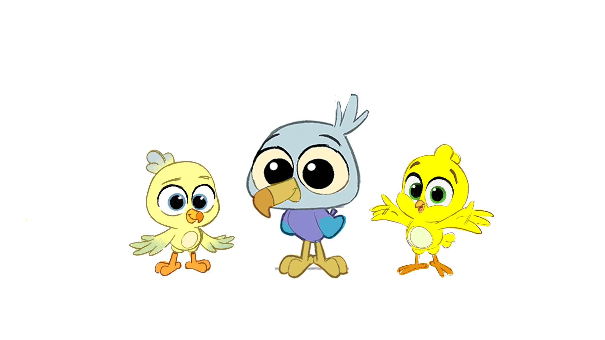 Young hawk character studies