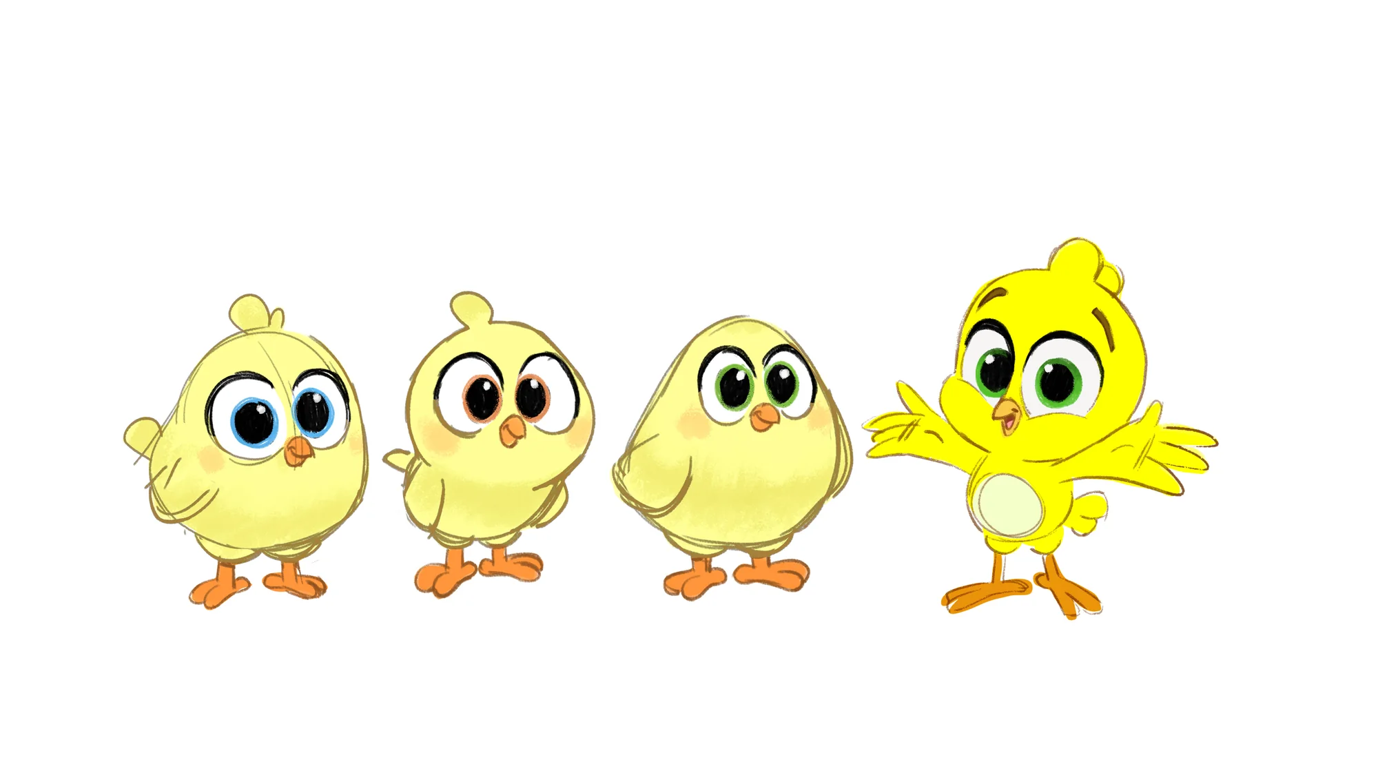 Chick character variations