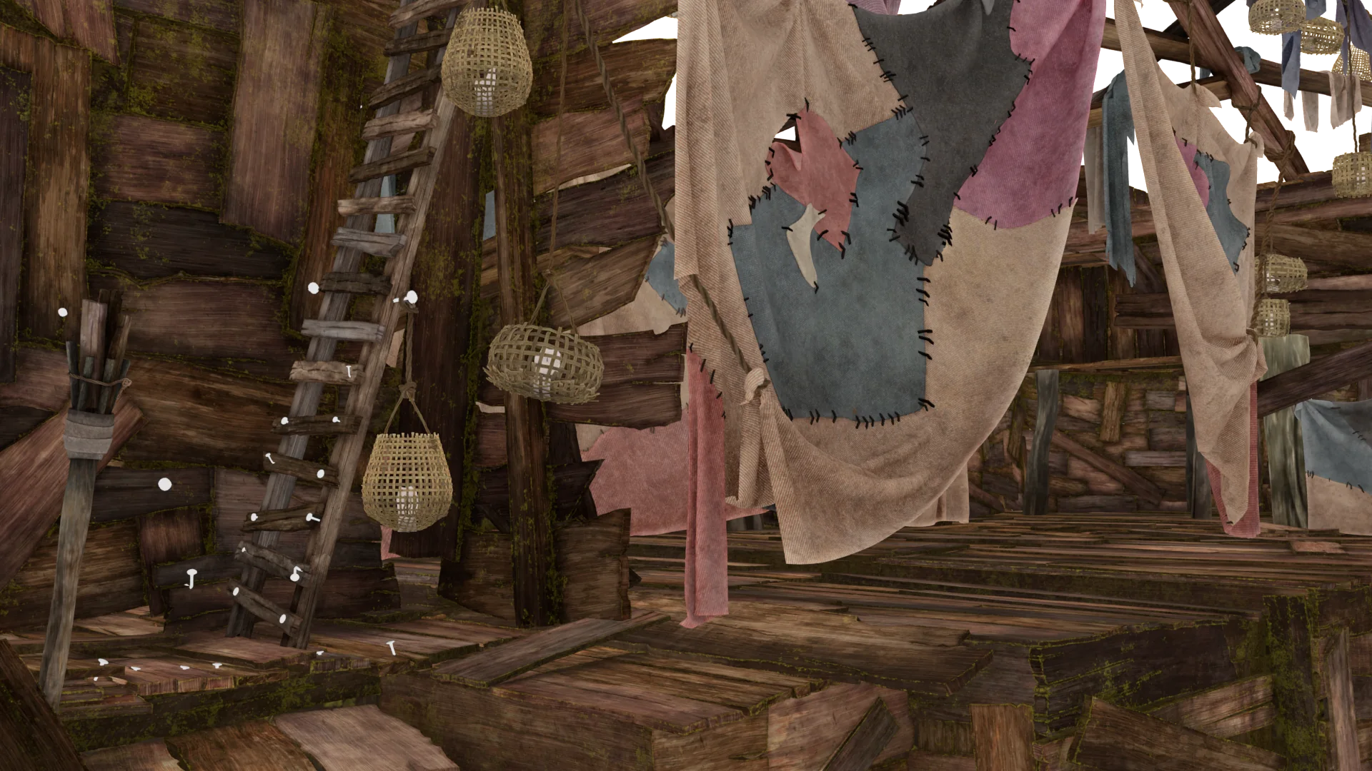 Finished environment inside the Ark
