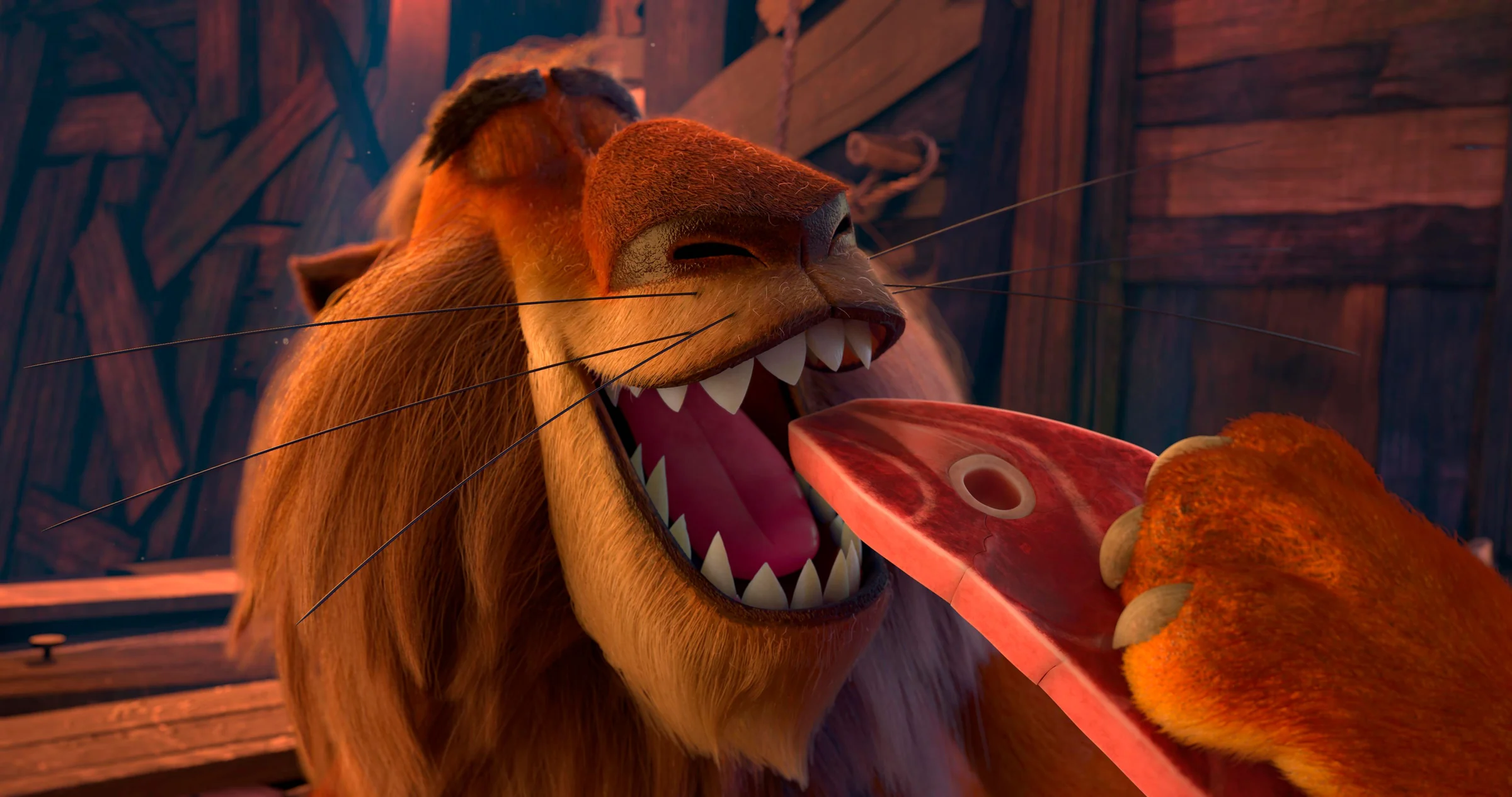 A lion and mouse aboard Noah’s Ark