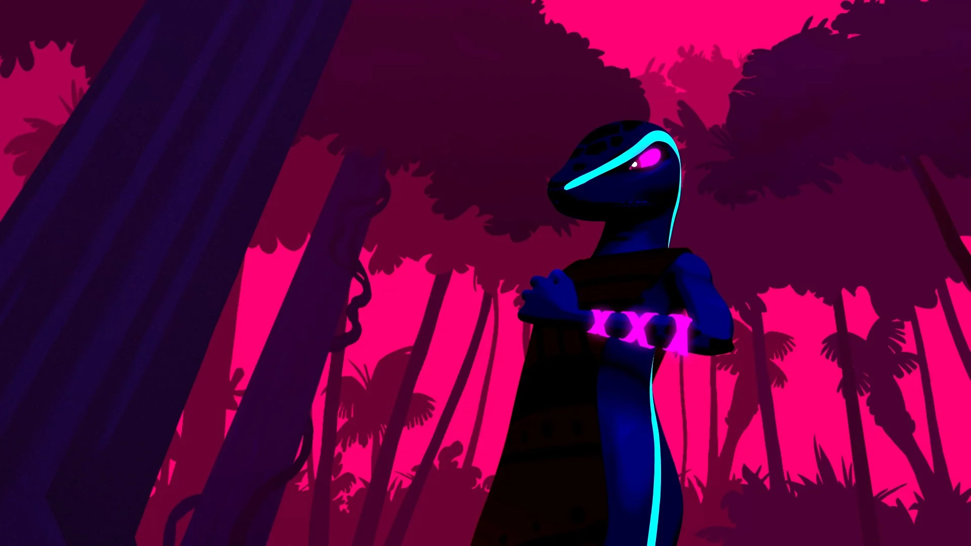 Veneno character in the forest