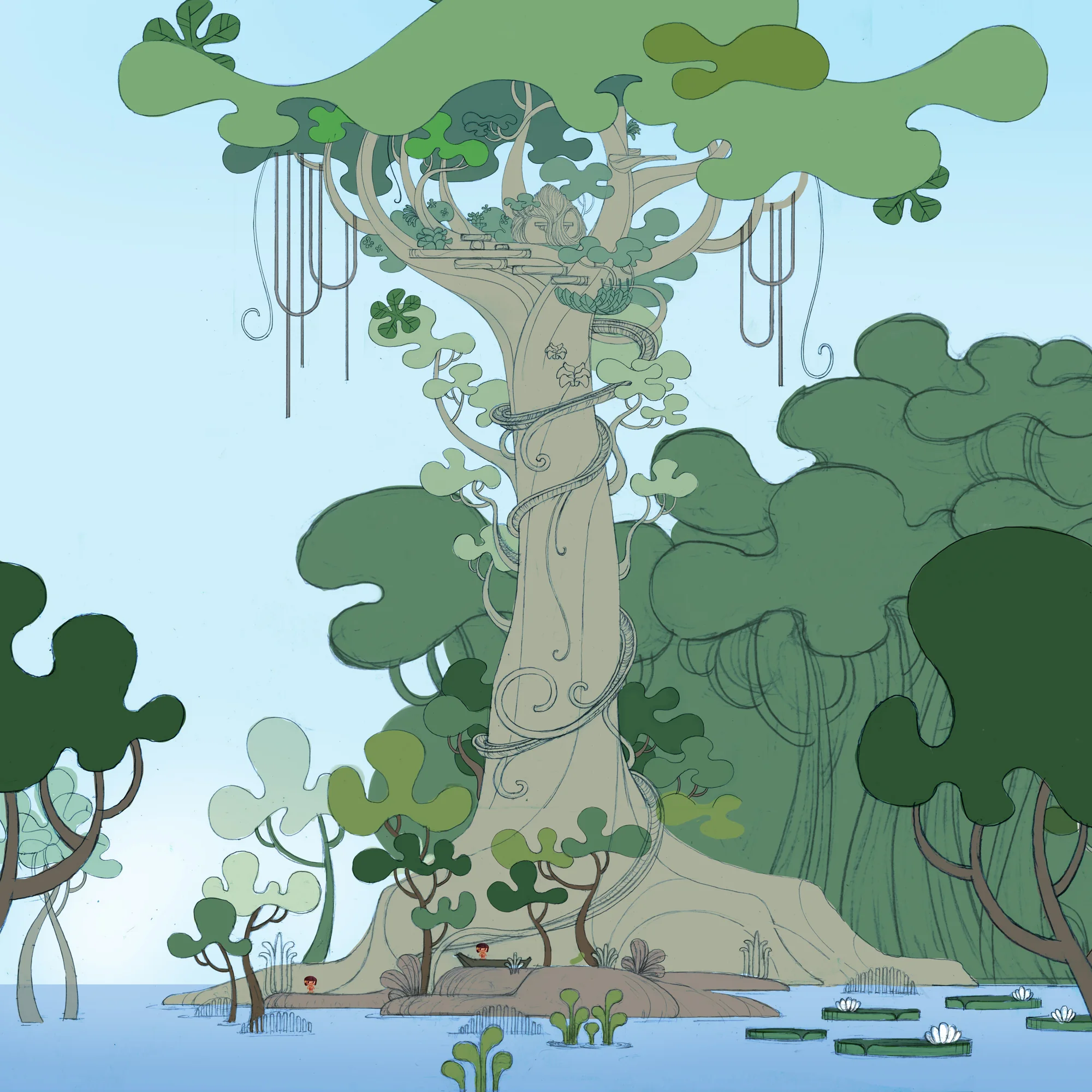 The Great Tree environment design