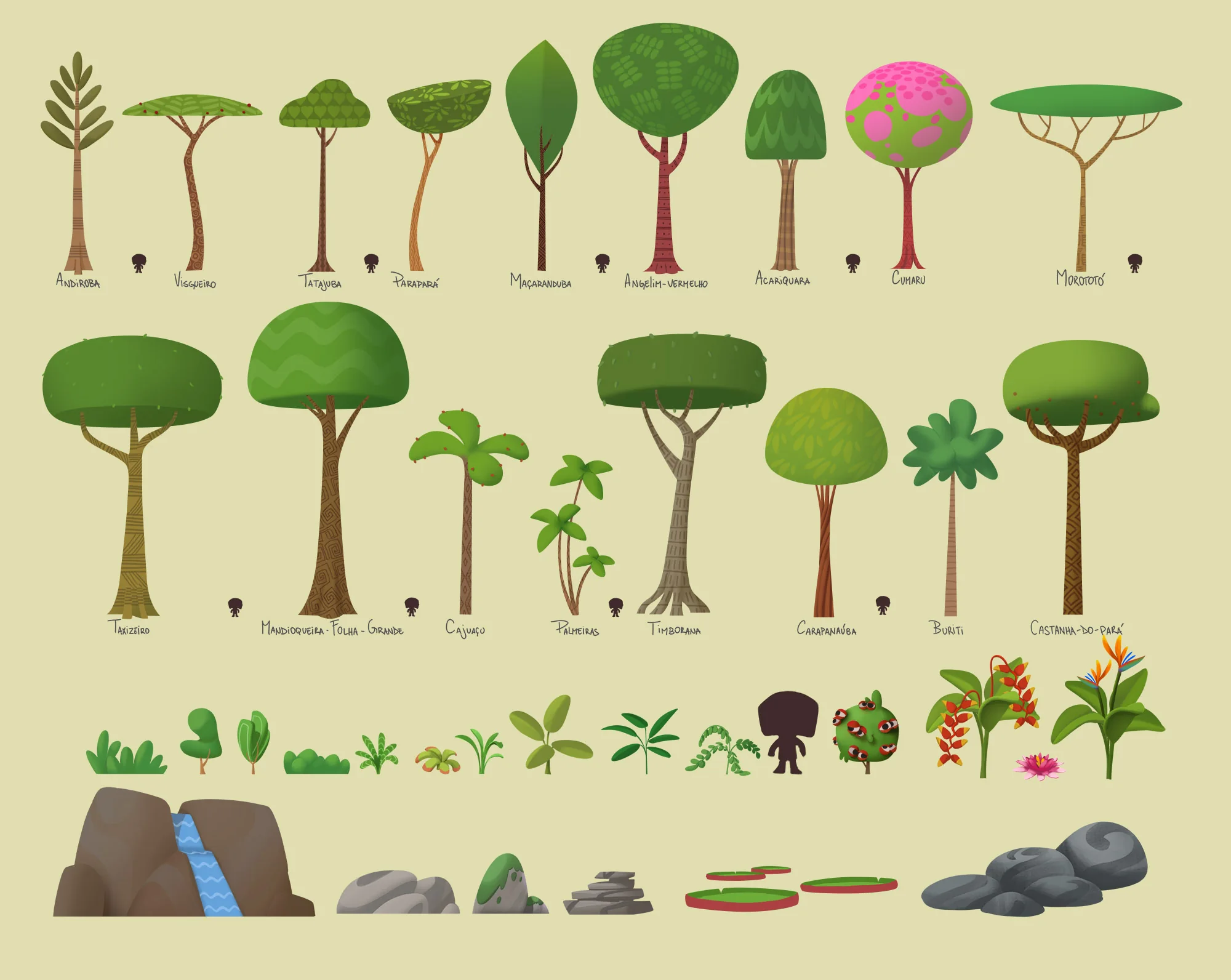 Tree and vegetation design studies