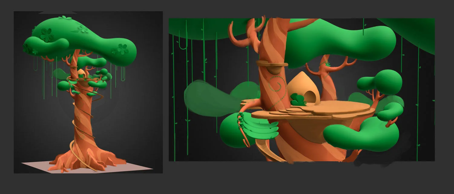 Great Tree modeling development